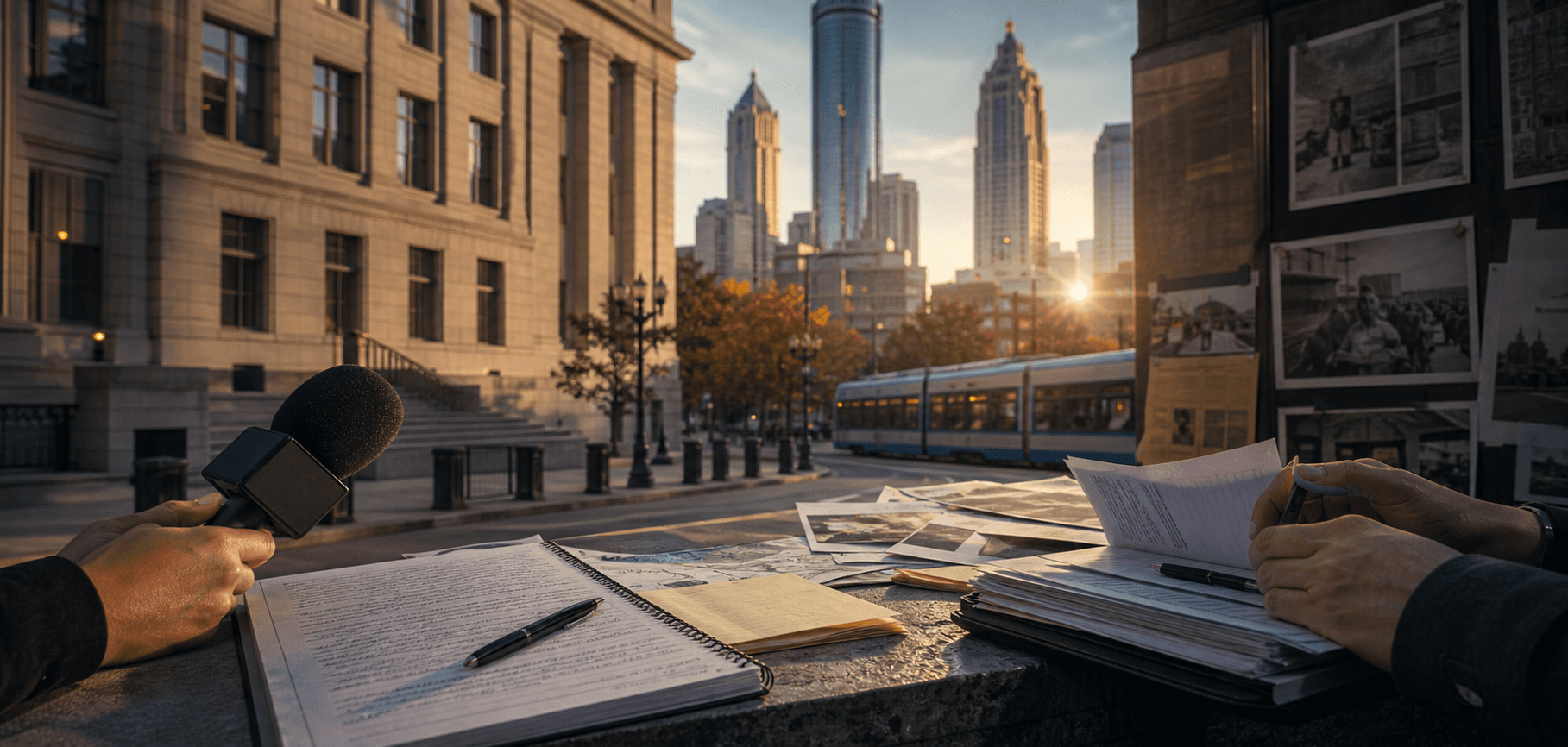 Editorial civic journalism scene in Atlanta